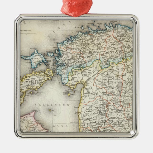 Adorno Metálico Letonia, Estonia (Frente)