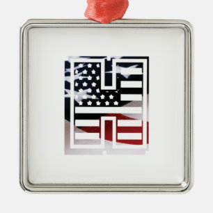 Adorno Metálico Letra H monograma inicial USA