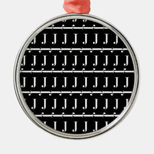 Adorno Metálico Letra monográfica inicial J