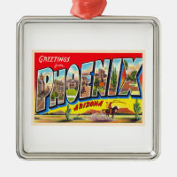 Letra Phoenix Arizona AZ vintage grande postal 1