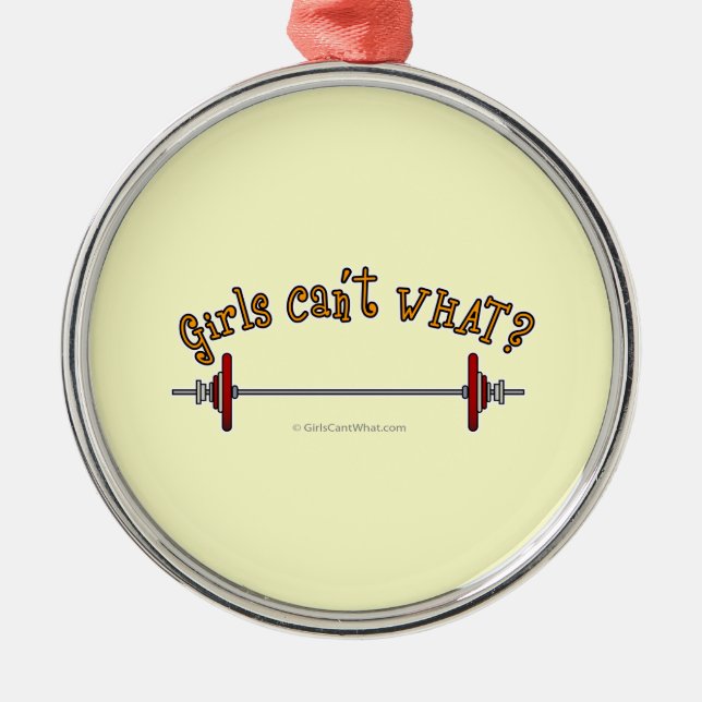 Adorno Metálico Levantamiento de pesas - Barbell (Frente)