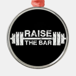 Adorno Metálico Levantar El Bar, Barbell - Inspirador De Entrenami