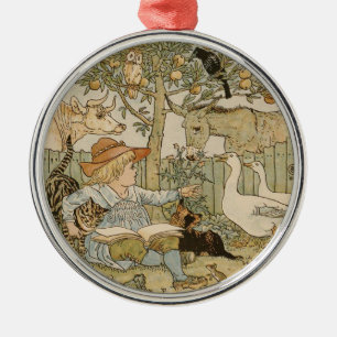 Adorno Metálico Leyendo diversión