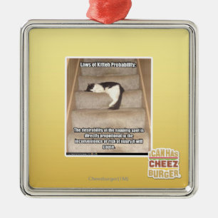 Adorno Metálico Leyes de la probabilidad de Kitteh