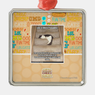 Adorno Metálico Leyes de la probabilidad de Kitteh