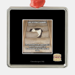 Adorno Metálico Leyes de la probabilidad de Kitteh