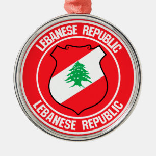 Adorno Metálico Líbano rodea al Emblema
