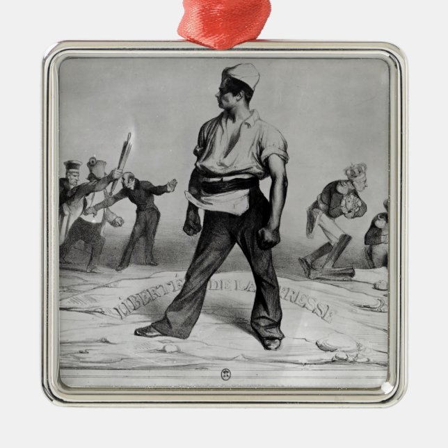 Adorno Metálico Libertad de prensa (Frente)