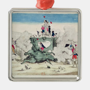 Adorno Metálico Libertad que derriba la estatua del más grande