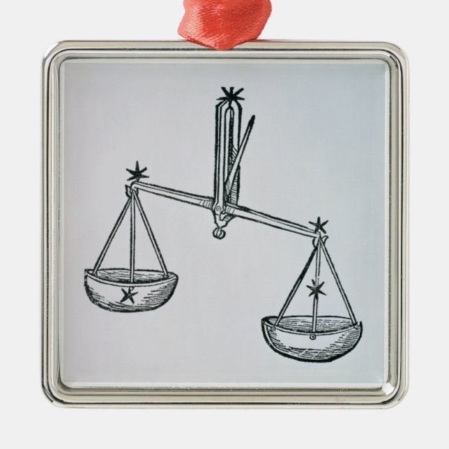 Adorno Metálico Libra (las escalas) es un ilustracion de Poeti (Frente)