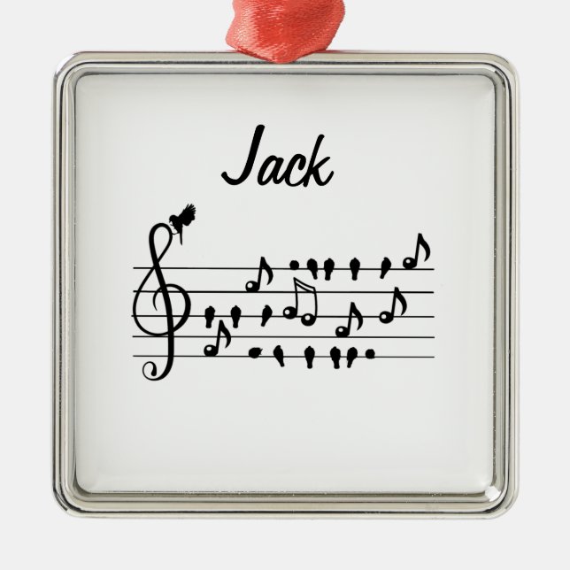 Adorno Metálico Libre como un pájaro, pájaros cantantes actuando c (Frente)