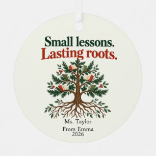 Adorno Metálico Libro del árbol del maestro de raíces duraderas le