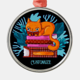 Adorno Metálico Libros aprobados para gatos personalizados