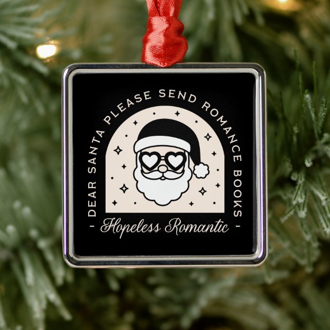 Adorno Metálico libros de romance de navidades negro estético oscu (Árbol)