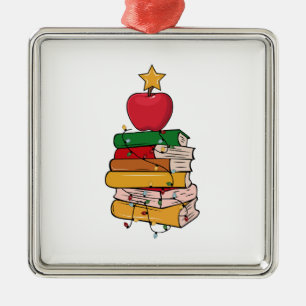 Adorno Metálico Libros y profesores