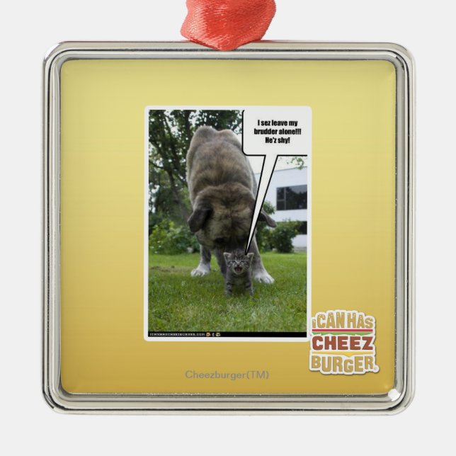 Adorno Metálico Licencia del sez I mi brudder solamente (Frente)