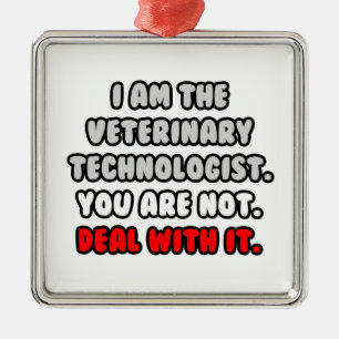 Adorno Metálico Lidiar con eso... Funny Veterinary Technologist