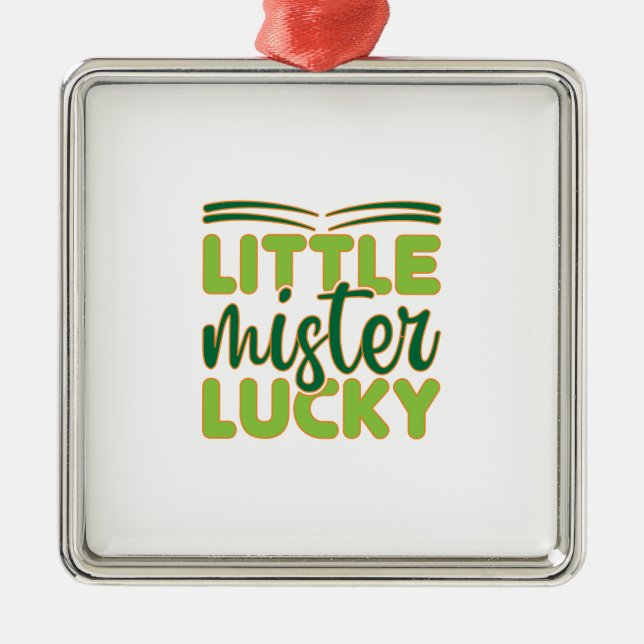 Adorno Metálico Ligero irlandés Mister Lucky (Frente)