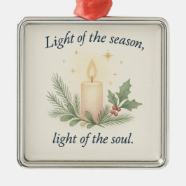 Adorno Metálico Light of the Season, Light of the Soul