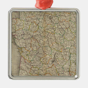 Adorno Metálico Límites del Departamento de Francia