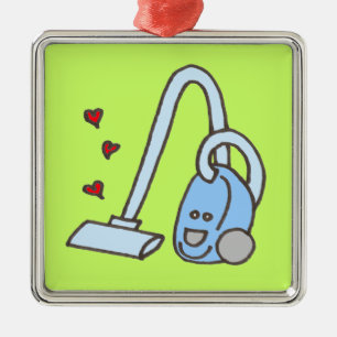 Adorno Metálico Limpiador de vacío con corazón