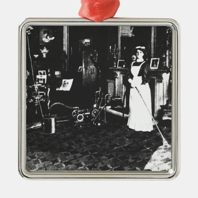 Adorno Metálico Limpiador de vacío en el trabajo (Frente)