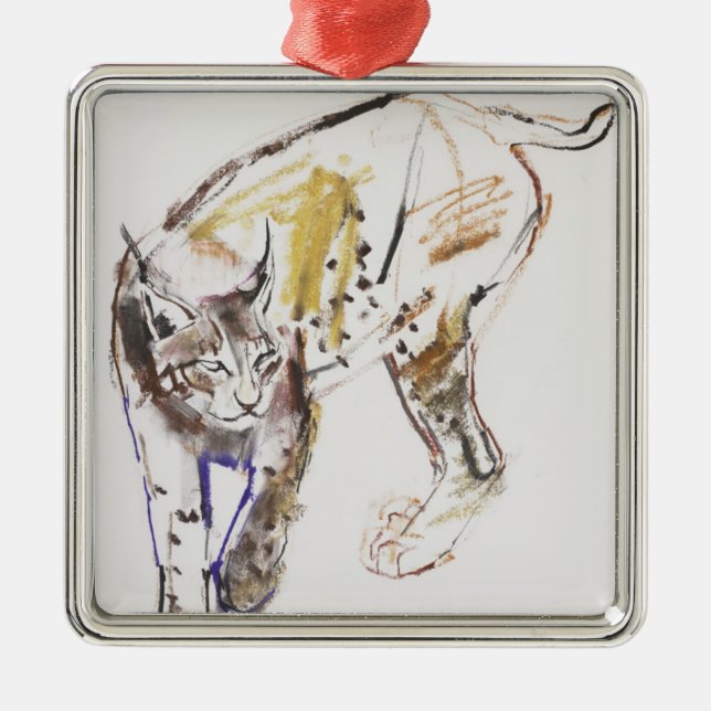 Adorno Metálico Lince europeo (Frente)