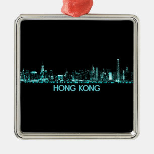 Adorno Metálico Línea aérea de Hong Kong