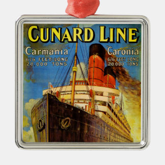Adorno Metálico Línea ~ Carmania y Caronia de Cunard