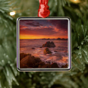 Adorno Metálico Línea costera   Sunset Pacific Grove Carmel Califo