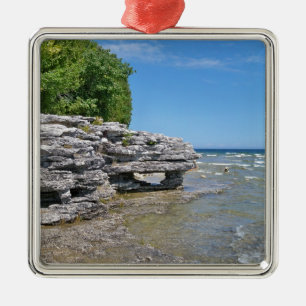 Adorno Metálico Línea de la playa del parque del punto de la cuev