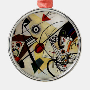 Adorno Metálico Línea transversal ininterrumpida de Kandinsky