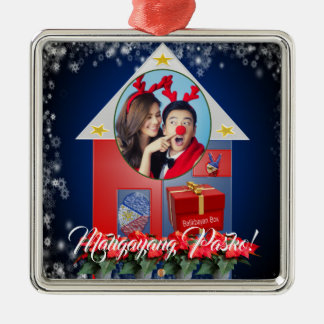 Adorno Metálico Linterna filipina, Parol, bandera, caja de