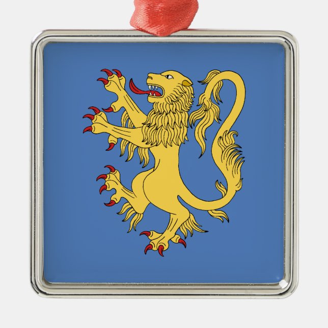 Adorno Metálico Lion Rampant (Frente)