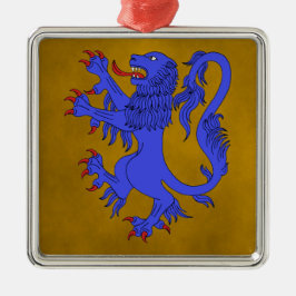 Adorno Metálico Lion Rampant Azure
