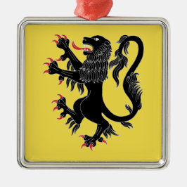 Adorno Metálico Lion Rampant Sable