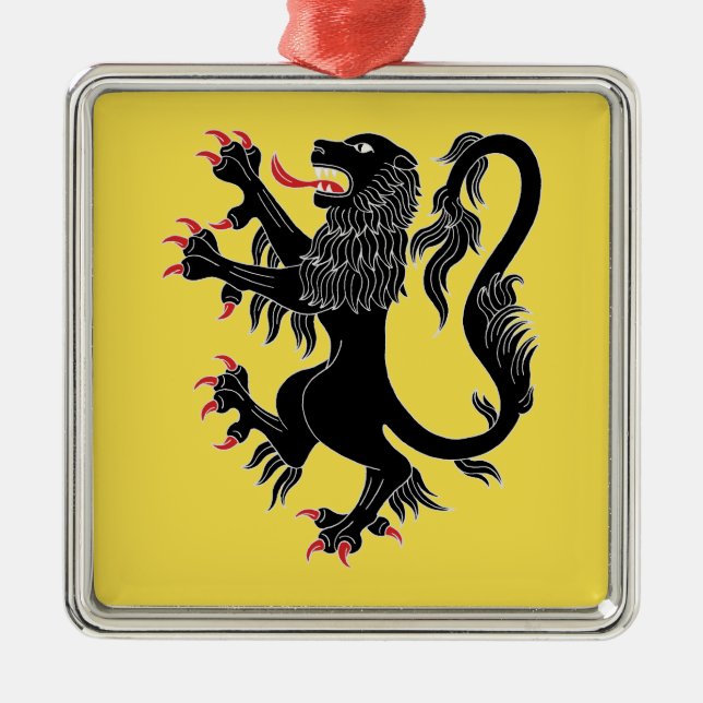 Adorno Metálico Lion Rampant Sable (Frente)