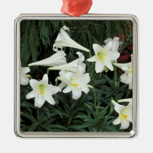 Adorno Metálico Lirio de Pascua (Lilium regale)