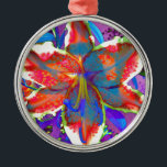 Adorno Metálico Lirio retro<br><div class="desc">Lilia colorida abstracta y romántica</div>