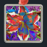 Adorno Metálico Lirio retro<br><div class="desc">Lilia colorida abstracta y romántica</div>