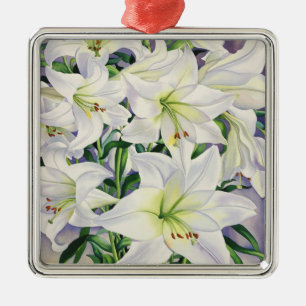 Adorno Metálico Lirios blancos 2008