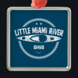 Adorno Metálico Little Miami River Ohio Kayaking<br><div class="desc">El Little Miami River es un afluente del río Ohio que fluye a 180 millas por cinco condados en el suroeste de Ohio y ofrece asombrosas oportunidades para hacer kayak,  piragüismo,  paddle board,  tubing y rafting.</div>