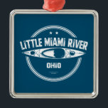 Adorno Metálico Little Miami River Ohio Kayaking<br><div class="desc">El Little Miami River es un afluente del río Ohio que fluye a 180 millas por cinco condados en el suroeste de Ohio y ofrece asombrosas oportunidades para hacer kayak, piragüismo, paddle board, tubing y rafting.</div>