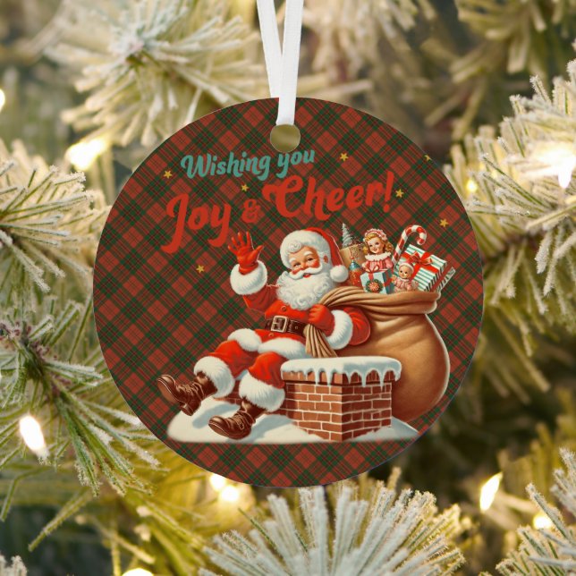 Adorno Metálico Livingston Ancient Scottish Tartan Christmas (in situ)