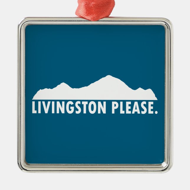 Adorno Metálico Livingston Montana Please (Frente)
