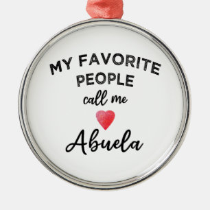 Adorno Metálico Llámame ABUELA Abuela Española Familia Abuela