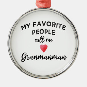 Adorno Metálico Llámame Granmanman Abuela Criolla Caribeña