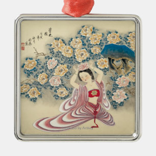 Adorno Metálico Llevar una flor en la cabeza