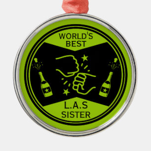 Adorno Metálico Lo mejor del mundo como una hermana