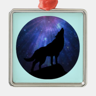 Adorno Metálico Lobo Celestial